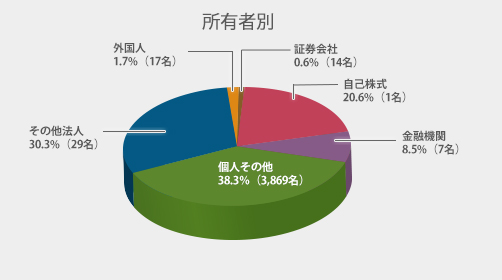 株式分布状況（持株比率）